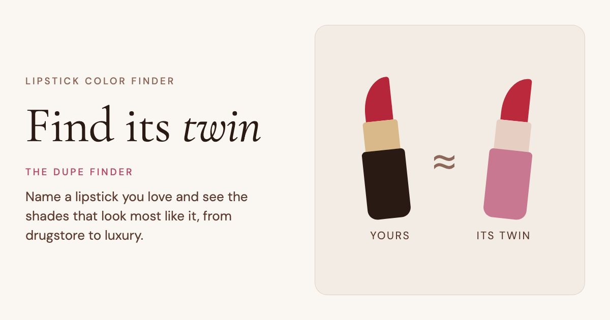 Color Wheel Chart Number Lipstick Dupe Finder: Same Color, Any Price