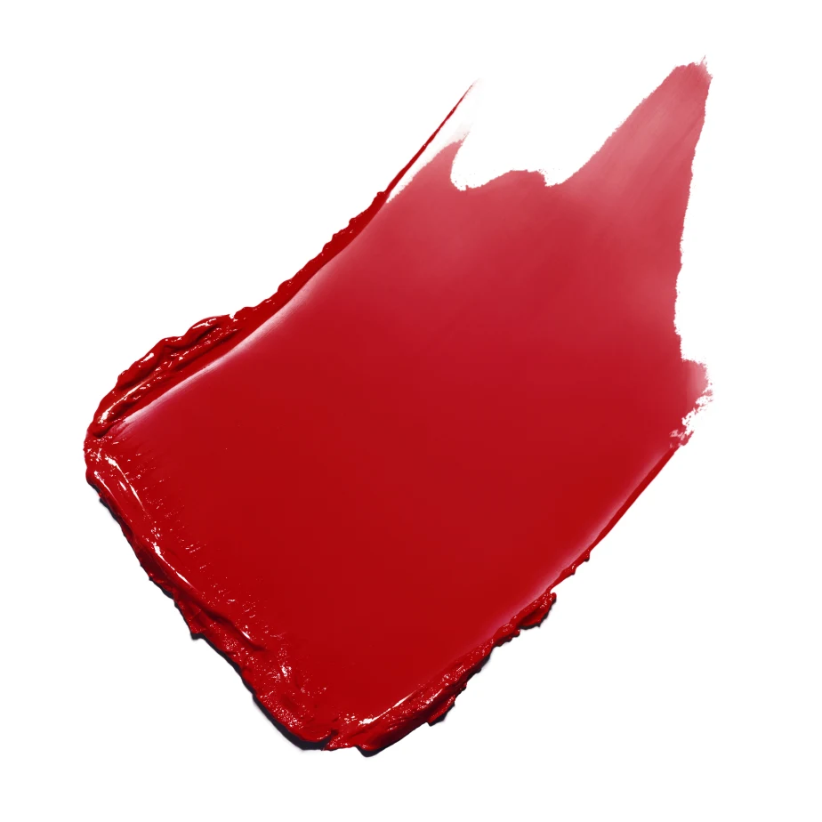 Chanel Rouge Coco Bloom 158 Bright red lipstick worn on skin
